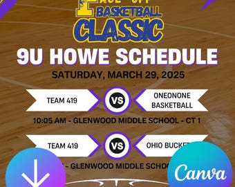 Sjabloon wedstrijdschema