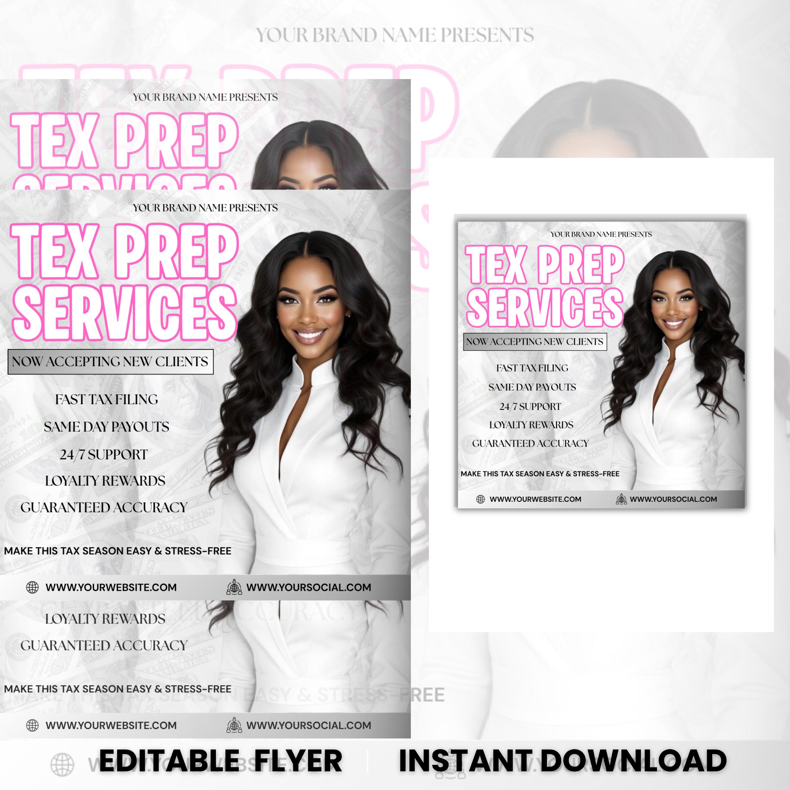 Tax Preparer Flyer, Tax Flyer, Join Our Team Flyer, Tax Prep