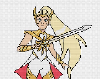 Patrón de punto de cruz She-ra 2.0 Princesas del poder