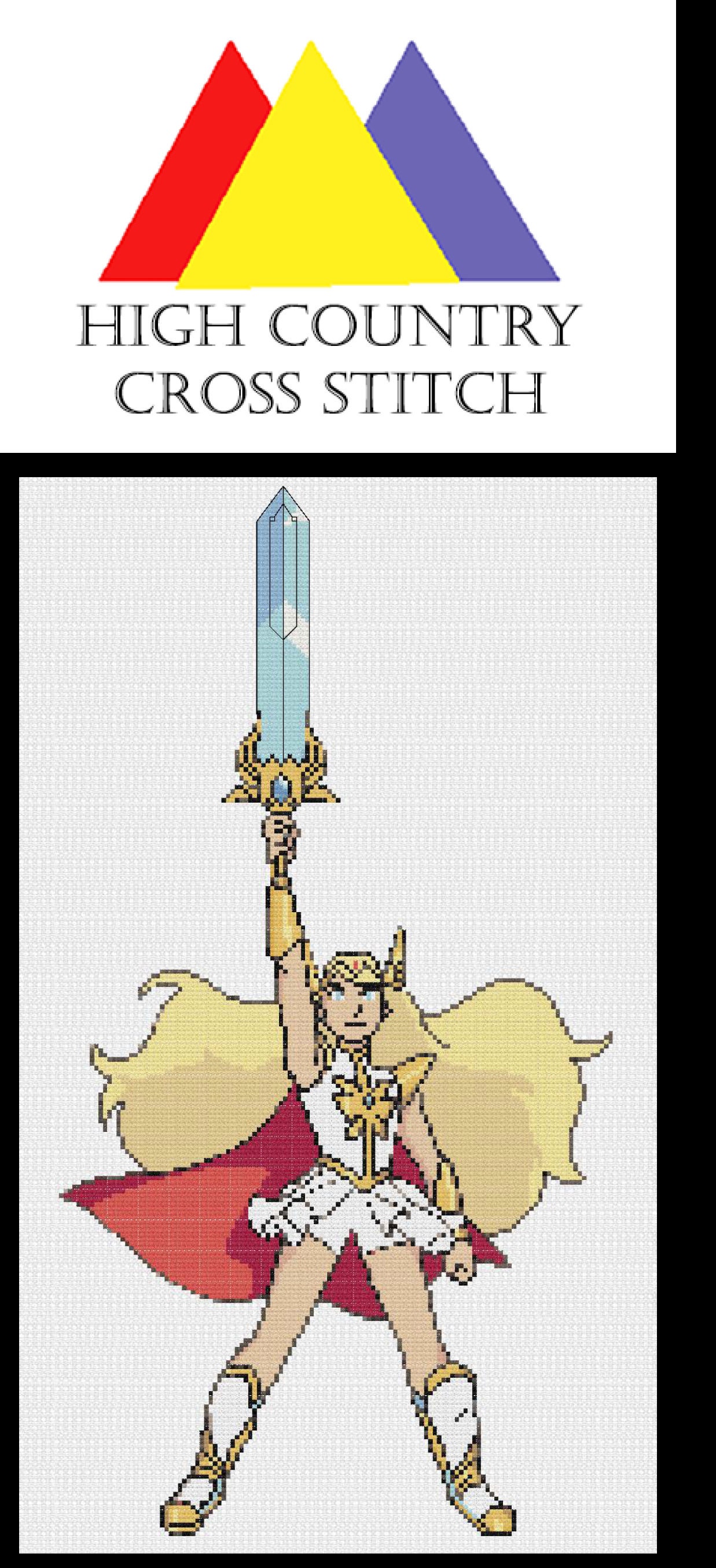 She Ra Star Pattern She-ra Cross Stitch Pattern - Etsy