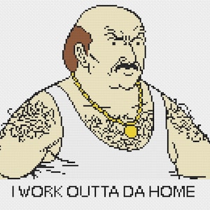 Carl - Aqua Teen Hunger Force - ATHF - Schema punto croce