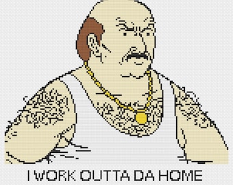Carl - Aqua Teen Hunger Force - ATHF - Patrón de punto de cruz