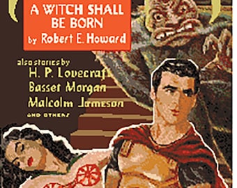 Fantasy Pulp Book Cover Cross Stitch Pattern