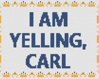 I Am Yelling Carl - Dungeon Crawler Carl - Princess Donut - Cross Stitch Pattern