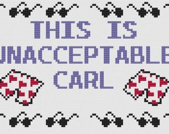 This Is Unacceptable, Carl - Dungeon Crawler Carl - Princess Donut - Cross Stitch Pattern