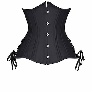 Handmade Cotton Underbust Corset: Steel Boned Waist Trainer