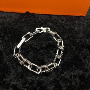 Louis Vuitton Silver Box Chain Bracelet