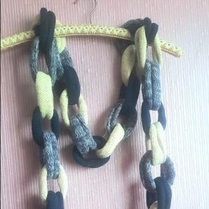 Handmade Creative Chunky Knit Chain Scarf