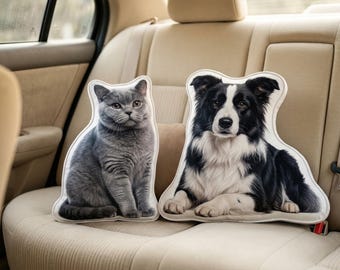 Personalized Pet Pillow from Photo, Custom Dog Cat Cushion, Pet Memorial Gift, Unique Keepsake for Pet Lovers