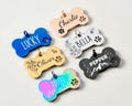 Personalized Dog Tag, Custom Bone Dog Tag, Puppy Name Tag, Stainless Steel Pet ID Tag for Dogs, Durable, Available in Multiple Colors product logo