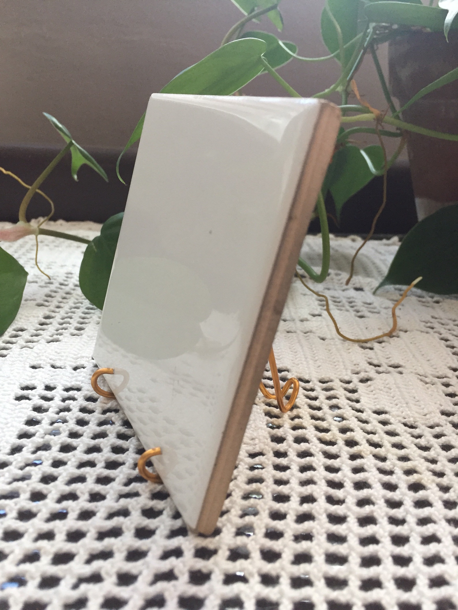 40 pk Gold Medium 4x4 TILE mini holders stand easel tiles 4x4 Etsy