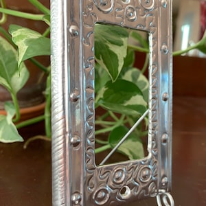 Circles Squares Swirls Rocker Decora Single Silver Switch Plate Toogle Switchplate Light Switch cover
