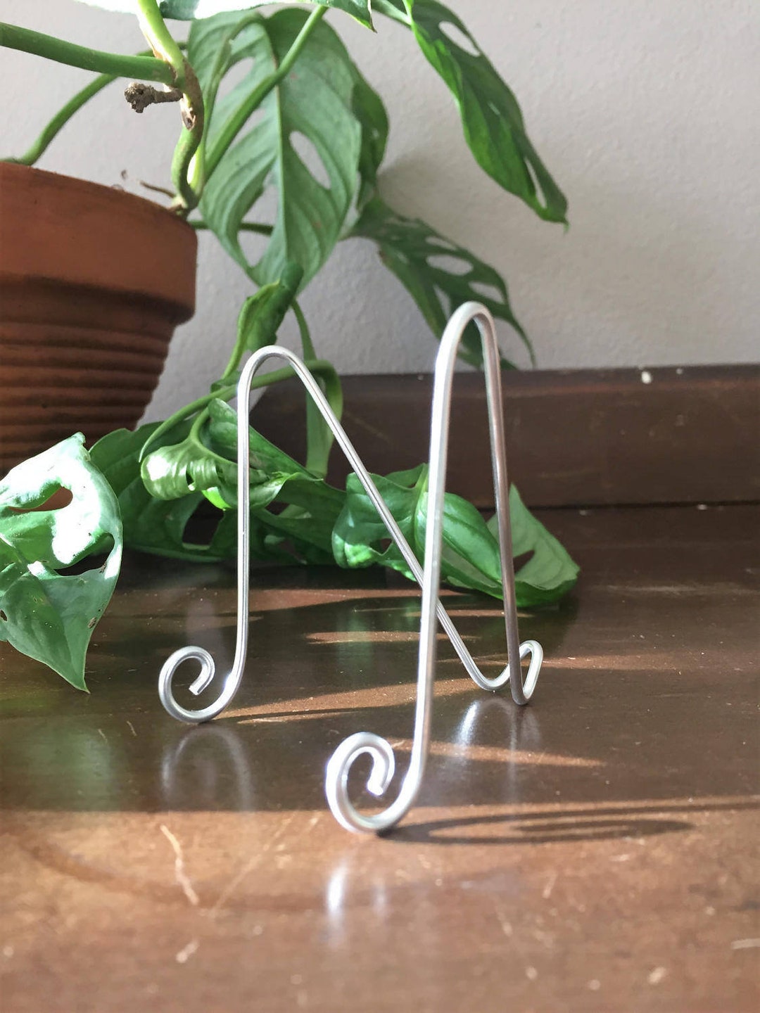 25 Pk Large Silver MINI Holders Easel Stand for 5" X 7" Wedding Table ...