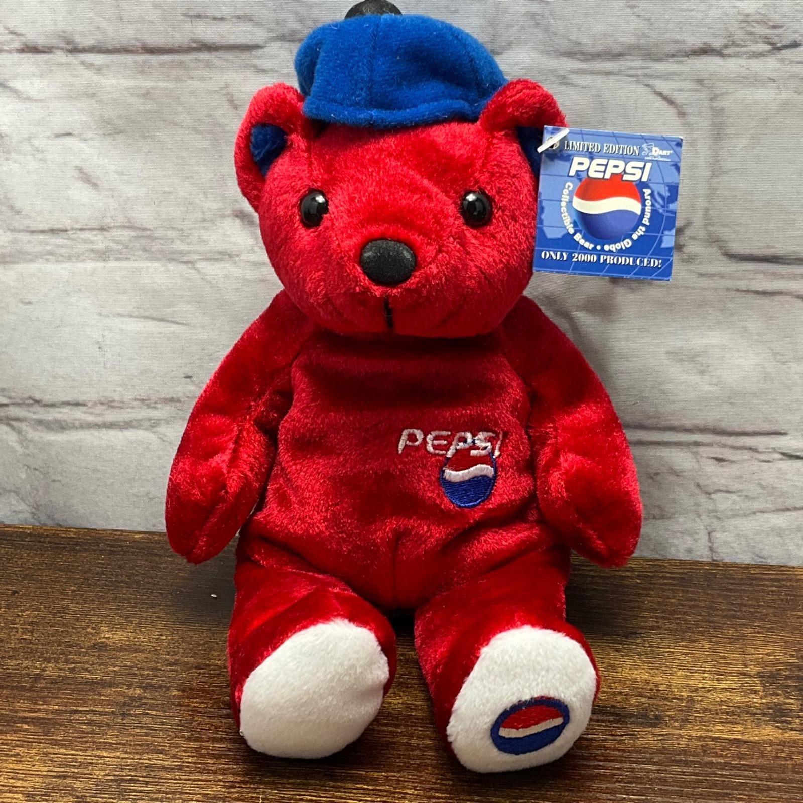 Limited Edition Pepsi Collectible Bear Jetsetter Plush Toy 2000