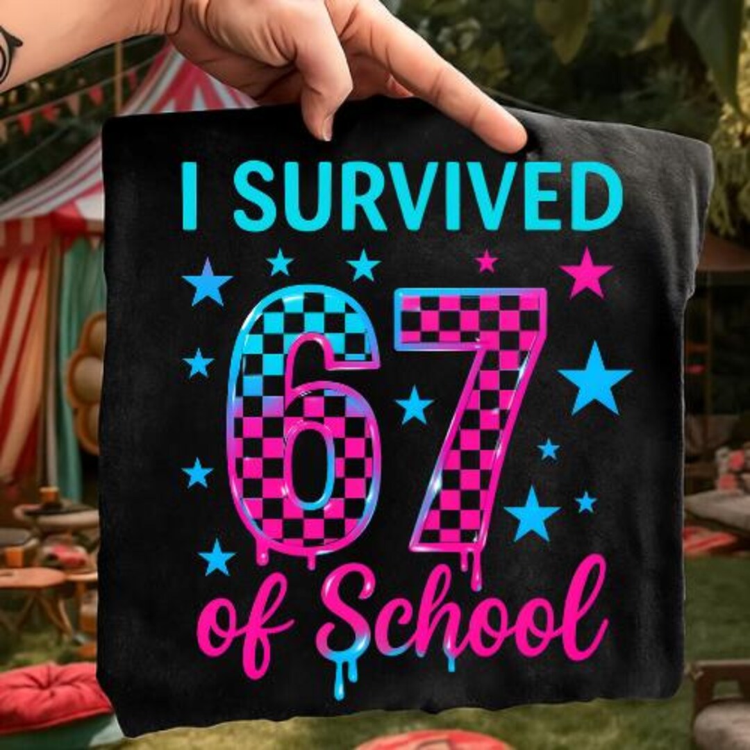 I Survived 6-7 School PNG SVG, Checkerboard Design (digital Download ...