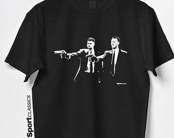 Bruno Guimaraes & Dan Burn Pulp Fiction Style T Shirt | Newcastle T Shirt | Newcastle Shirt | Christmas Gift For Newcastle Fan Football Gift