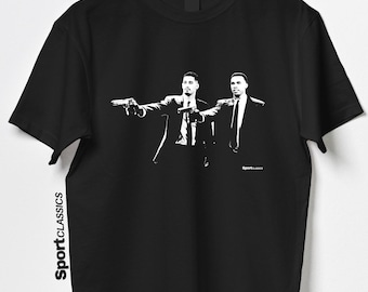 William Saliba & Gabriel Magalhaes Pulp Fiction Style T Shirt | Arsenal T Shirt | Arsenal Shirt | Christmas Gift For Arsenal Fan Football
