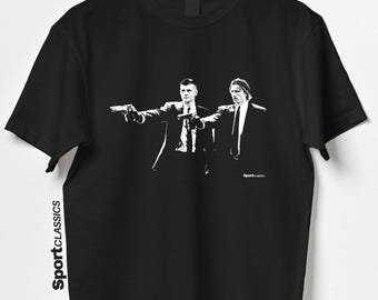 Toni Kroos & Luka Modric Fiktion Style T-shirt | Real Madrid T-shirt | Real Madrid Tröja | Julklapp till Real Madrid-fan fotbollspresent