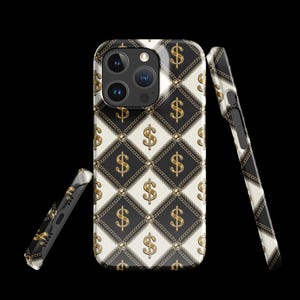 Custodia per telefono con design Dollar Money - Elegante custodia con valuta Euro per iPhone 11, 12, 13, 14, 15, 16 Mini, Plus, Pro, Pro Max