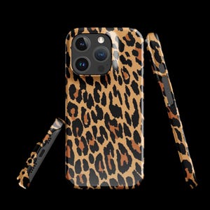 Leopard Print iPhone Case – Aesthetic Animal Pattern Soft CoverSnap case for iPhone  11,12,13,14,15,16 Mini,Plus, Pro, Pro Max