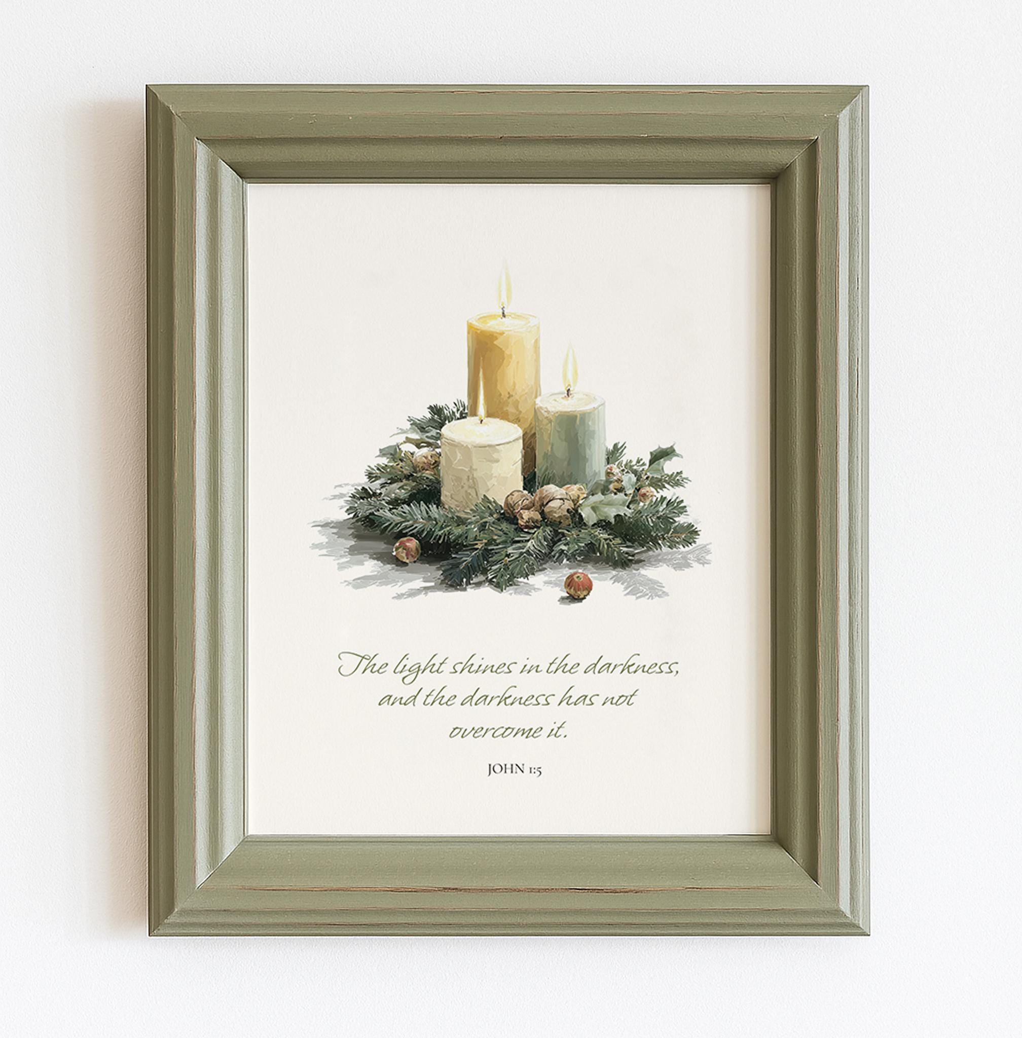 Luke 2 Bible Verse Wall Art Modern Christian Christmas Wall Art Set ...