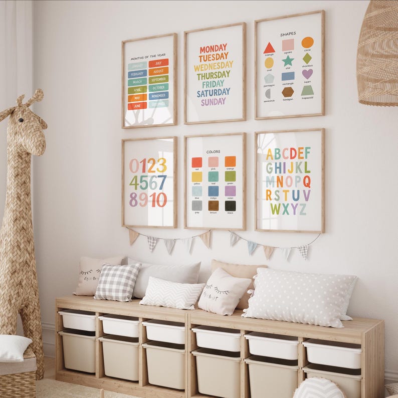 Educational Wall Art, Homeschool Printable, Classroom Decor Bundle ...