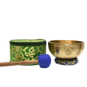 Full Moon Tibetan Healing Bowl – Handmade 7-Metal Sound Bowl for Meditation, Sound Healing & Chakra Balance – 18cm Mantra Infused