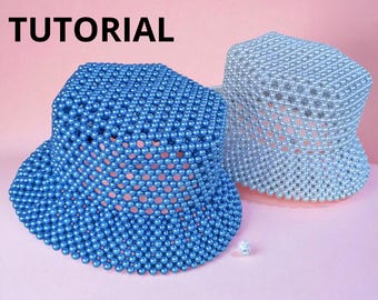 Tutoriel sur les chapeaux bob en perles - Modèle vidéo de chapeaux en perles pour débutants.