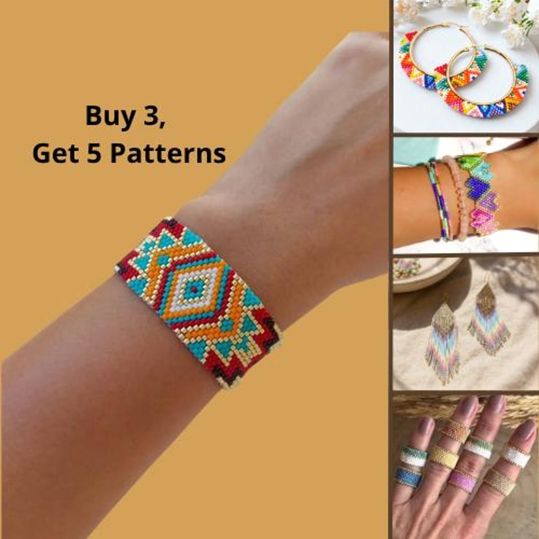 5 Beading Patterns PDF Pack. - Etsy