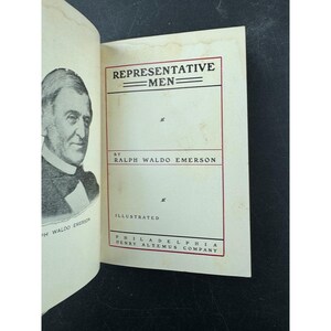 Representative Men Ralph Waldo Emerson Vintage 1895 Henry Altemus Illustrated image 3