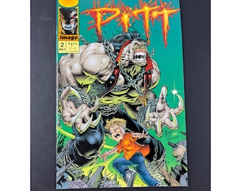 Pitt #2 Image Comics Julio de 1993 Dale Keown Brian Hotton Anuncio de SuperPatriot