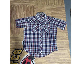 Chemise en flanelle pour homme, bûcheron bleu marine à carreaux, veste à carreaux, surchemise 2 styles, poches à rabat en madras, version semi-doublée ou carreaux de Kew - France