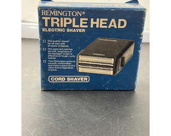 Vintage Remington Triple Head Elektrorasierer PM-850 Schnurgebundener Rasierer keine Schnur USA