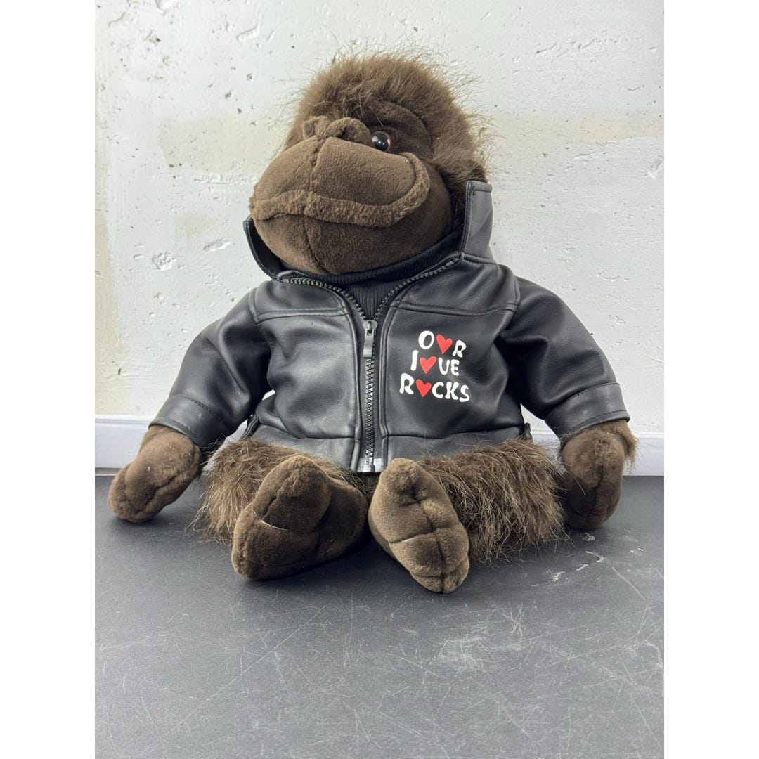 Dan Dee Collectors Choice Gorilla Plush Our Love Rocks Faux