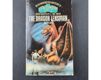El hombre de la lente del dragón (libro de bolsillo de ciencia ficción) de David A. Kyle (Bantam Books, 1980)