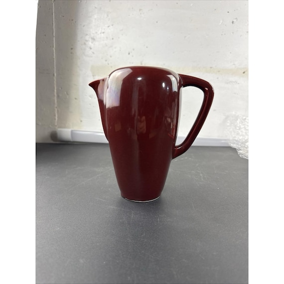 Malibu Modern MCM Red Pitcher by Hollydale With Lid Rare Shape - Etsy