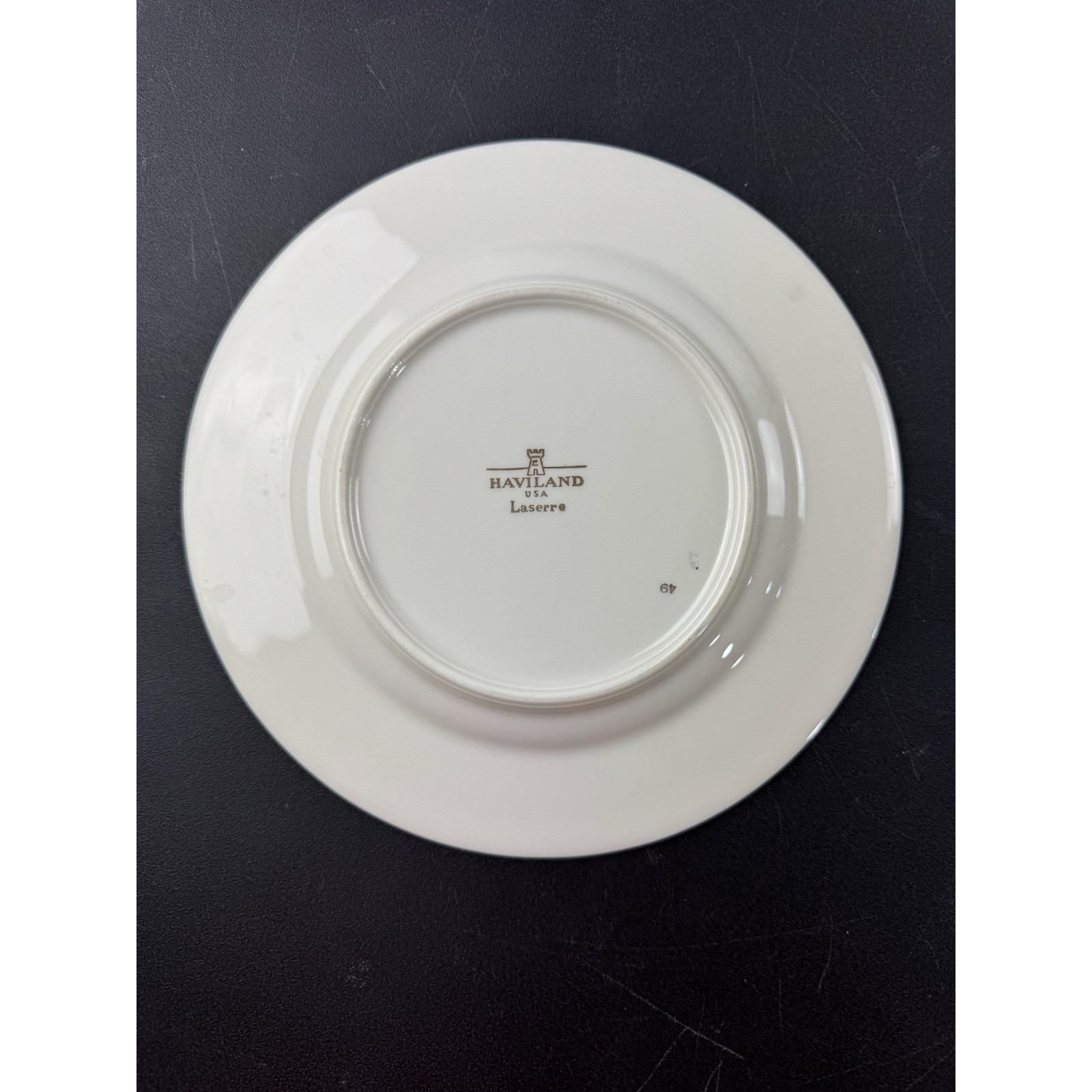 Haviland USA Laserre Salad Plates Floral Gold Trim Set of 3 - Etsy