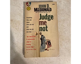 Judge Me Not John D MacDonald Vintage 1951 Fawcett Gold Medal Book Pulp Fiction