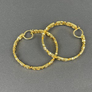 Versace Gold Hoop Earrings