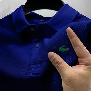 Sommer Herren Hochwertiges Outdoor-Sport-Golf-Poloshirt Atmungsaktiv, Flip-Kragen, Freizeit- und Businesskleidung