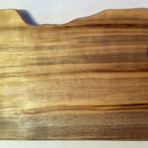 Myrtlewood Oregon shape cutting board. Heart wood burned for city of your choice image 3
