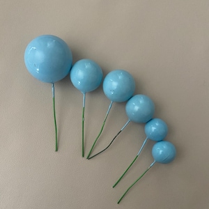 Blue Cake Decorating Balls | Blue Cake Topper Balls | Cake Decorations | Cake Decor | Cake Toppers | Birthday | Graduation | Anniversary