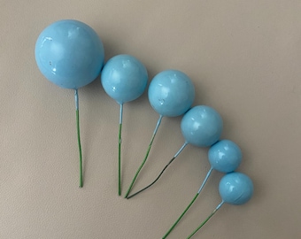 Fun 20 palline decorative per torte per feste di compleanno ed eventi speciali (blu