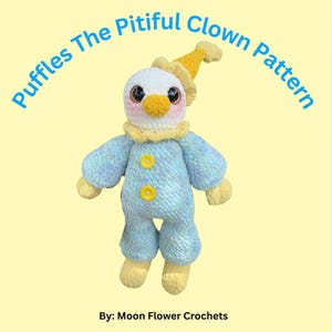 Puffles The Pitiful Clown Digital Pattern