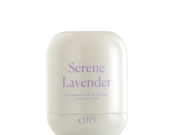 OJO Serene Lavender Scented Candle 7.8 oz Jar Candle +35 Hour Long-Lasting Burn Premium Blend Wax, Home Fragrance and Gift for Special Days
