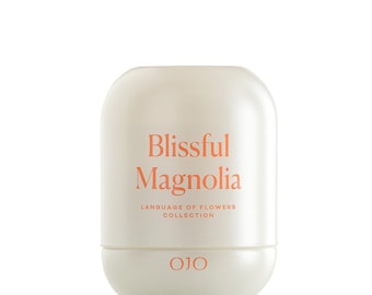 OJO Blissful Magnolia Jar Candle – 7.8 oz Jar +35-Hour Long-Lasting Burn Premium Blend Wax, Home Fragrance and Gift for Special Days
