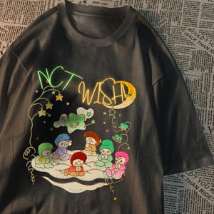 T-shirt oversize NCT WISH, Kpop Merch, Sion, Riku, Yushi, Jaehee, Ryo, Sakuya, NCT wish Merch, Kpop Merch, Kpop Plush Doll, NCTzen