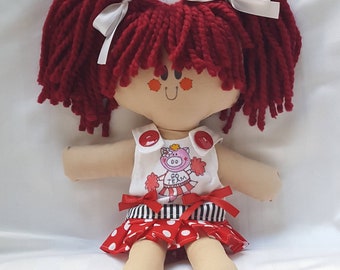 LillieGiggles  Rag doll named Pammie doll  12" cloth rag doll
