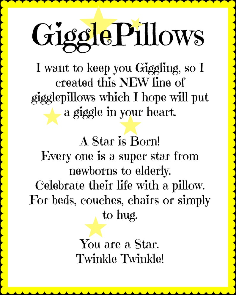 New LillieGiggles Pillow A Star Is Born Plush Pillows Twinkle Twinkle Little Decorative Star Cozy soft flannel pillows image 2