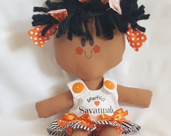 New! LillieGiggles Name Dolls This is beautiful Savannah  Doll stands 12"